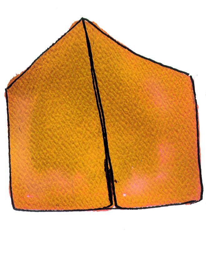 BAck flap is folded down.