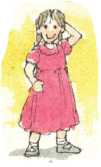 एक लड़की। 