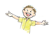 हँसता हुआ बच्चा। 