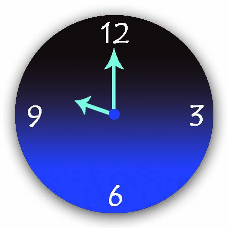 Clock showing 10 o' clock 