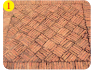 Image 1- A brick pattern on the floor.