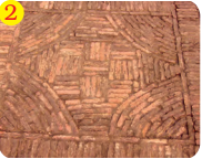Image 2- A brick pattern on the floor.