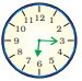 Time shown in the clock is 6:15. 