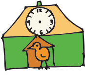 A clock without minutes and hours hand