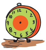 A clock without minutes and hours hand