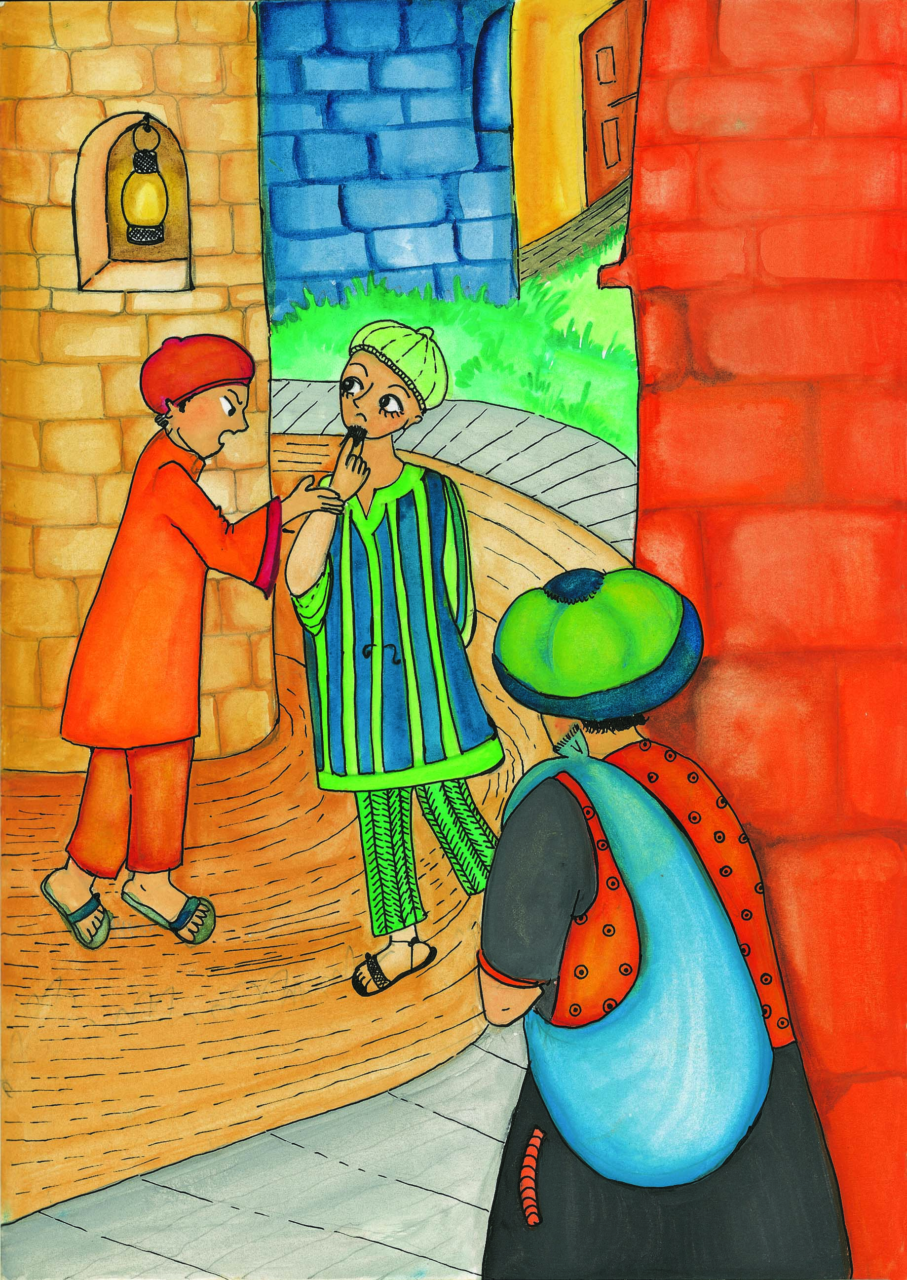 नसीरूद्दीन अपने दोस्त से बात कर रहा है 