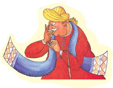 भीखूभाई सिक्के को देख रहा है 