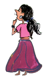 एक छोटी लड़की। 