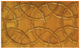 Beautiful circular design on the ceilings of houseboats.