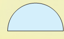 The circle cut of a paper is folded into half.