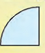 The cut out is folded into a quarter.