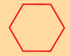 A six sided closed figure.