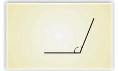 An angle greater than a right angle.