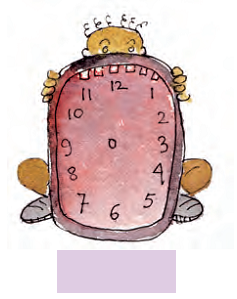 A clock with no hands.