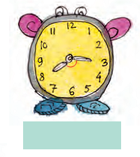 A clock showing the smaller hand at eight and longer hand at three.