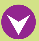 A broad V shaped pattern made inside a circle.