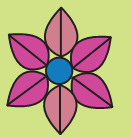 A flower shaped pattern.