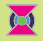 A pattern formed by joining a circle, two triangles and some arcs.