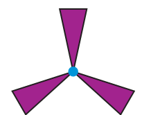 A fan with three blades.