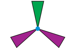 A fan with three blades.