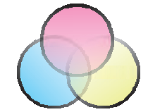 Three intersecting circles.