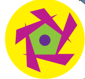 Inside a circle, there is a closed shape formed by five sides and there is a big dot inside this shape.