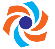 There is a circle and on all its sides, some arcs are drawn. It is looking like a moving fan.