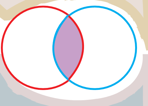 Two intersecting circles