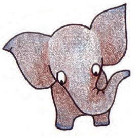 एक छोटा हाथी।