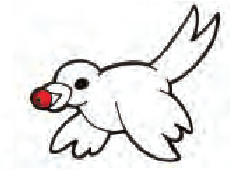 एक तोता अपनी चोंच में एक बीज ले जा रहा है।