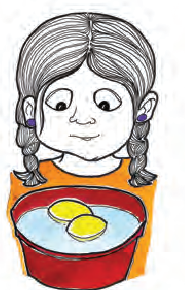 खारे पानी से भरे गिलास में तैरते दो नींबू देख रही एक लड़की।