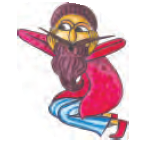 बलिशित फूँक मारते हुए।