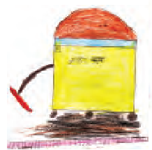 एक लेटर बॉक्स जैसा दिखने वाला बक्सा जिसके आगे एक वाइपर लगा है।