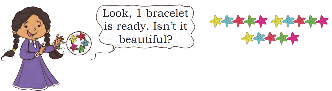 Look, 1 bracelet is ready. Isn't it beautiful?