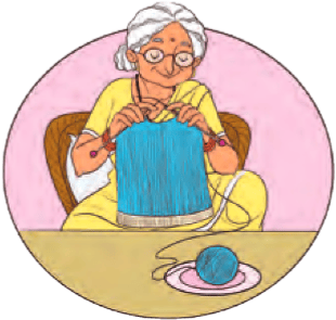 Knitting a sweater