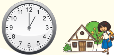 Comes back home ___ O’ clock