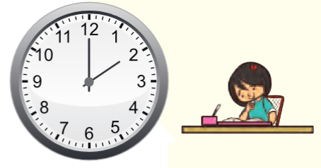 ___ O’ clock Takes lunch