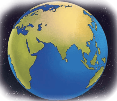 Earth view from space