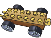 Toy car icon