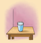 Cup in the shadow