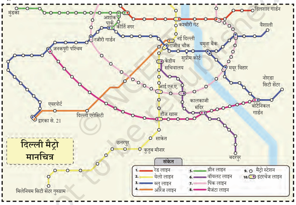 Delhi Metro Map Diagram