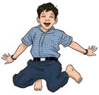 Jump by folding both