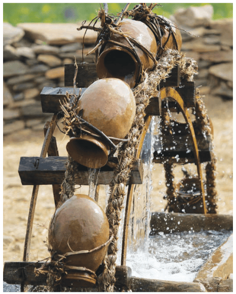 A Persian wheel used