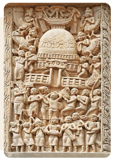 Relief of musicians and instruments