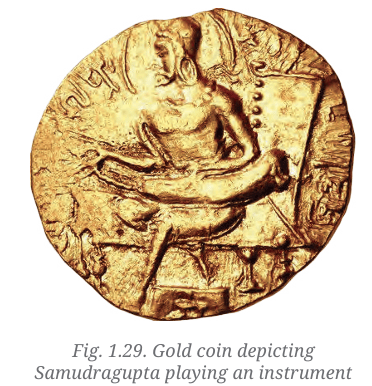 Gold coin of Samudragupta
