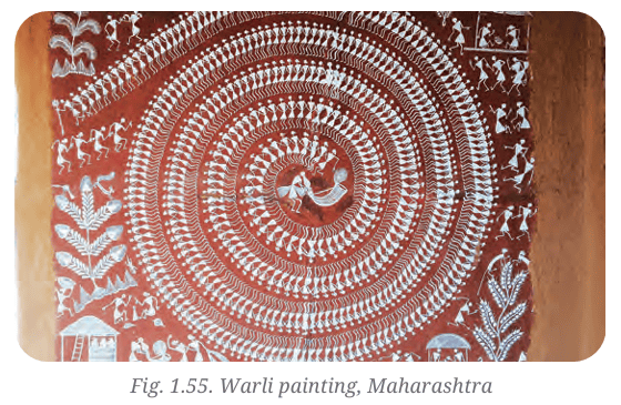 Traditional Warli painting from Maharashtra