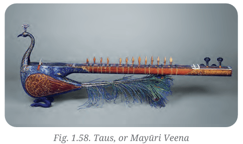 Taus or Mayūrī Veena musical instrument