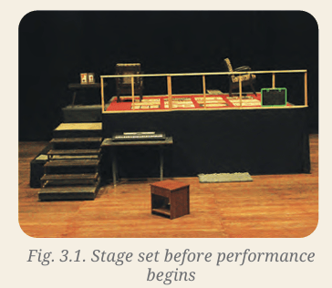 Stage set before performance