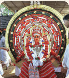 Teyyam performance in Kerala