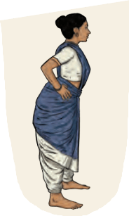 Improper Sauṣṭhava pose